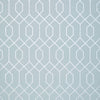 La Farge Metallic Silver on Blue T35201 by Thibaut Designer Wallpaper