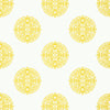 HALIE CIRCLE Yellow T36168 by Thibaut Designer Wallpaper