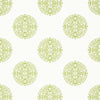 HALIE CIRCLE Green T36171 by Thibaut Designer Wallpaper