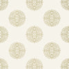 HALIE CIRCLE Beige T36173 by Thibaut Designer Wallpaper
