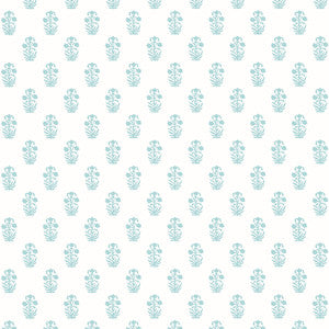 Corwin Seaglass on White T36401 by Thibaut Designer Wallpaper