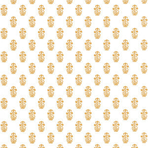 Corwin Gold on White T36404 by Thibaut Designer Wallpaper