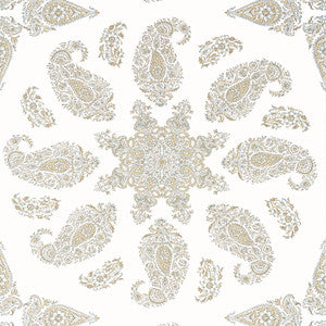 East India Beige T36427 by Thibaut Designer Wallpaper