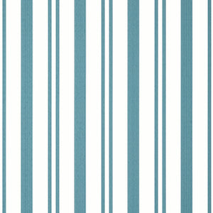 Maggie Stripe Teal T36457 by Thibaut Designer Wallpaper