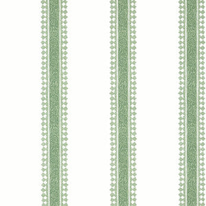 Cambridge Stripe Green T36466 by Thibaut Designer Wallpaper