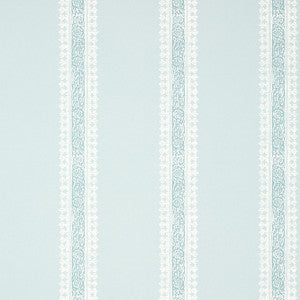 Cambridge Stripe Robin's Egg T36468 by Thibaut Designer Wallpaper