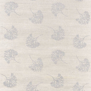 Andros Metallic Silver on Taupe T3680 by Thibaut Designer Wallpaper