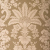 ADDISON DAMASK Metallic on Taupe T3844 by Thibaut Designer Wallpaper