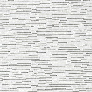 Sierra Metallic Silver on White T4004 by Thibaut Designer Wallpaper