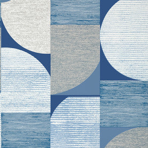 Saturn Blue T41025 by Thibaut Designer Wallpaper