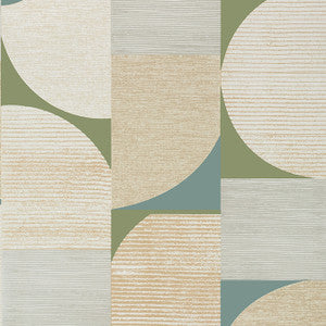 Saturn Metallic Gold and Moss T41026 by Thibaut Designer Wallpaper