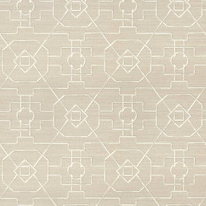 East Gate Taupe T41151 by Thibaut Designer Wallpaper