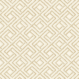 French Lattice Beige T42047 by Thibaut Designer Wallpaper
