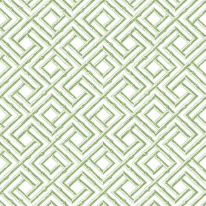 French Lattice Green T42049 by Thibaut Designer Wallpaper
