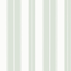 Norfolk Stripe Willow T44042 by Thibaut Designer Wallpaper
