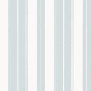 Norfolk Stripe Spa Blue T44043 by Thibaut Designer Wallpaper