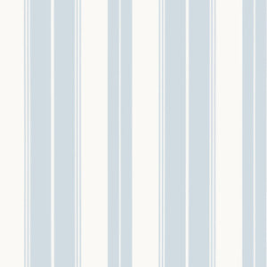 Norfolk Stripe Light Blue T44044 by Thibaut Designer Wallpaper