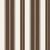 Norfolk Stripe Chocolate Brown T44049 by Thibaut Designer Wallpaper