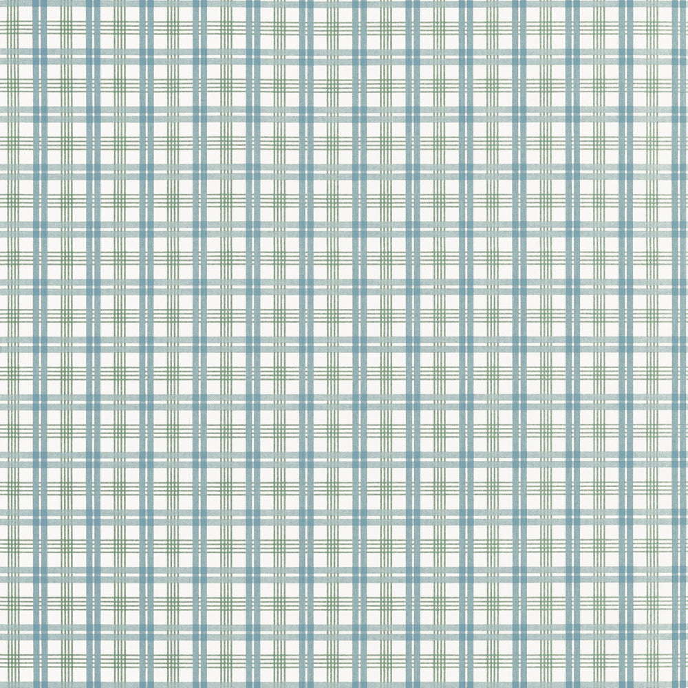 Huntley Plaid Peacock Blue and Green T44055 by Thibaut Wallpaper Thibaut Wallpaper Huntley Plaid Peacock Blue and Green T44055Wallpaper STRIPES & CHECKS RESOURCE Non Woven Wallpaper U.S.A </p><p>Repeat: H: , V: 2.25   (5.71  cm) 27  in  (68.58  cm) - Fabric Carolina -