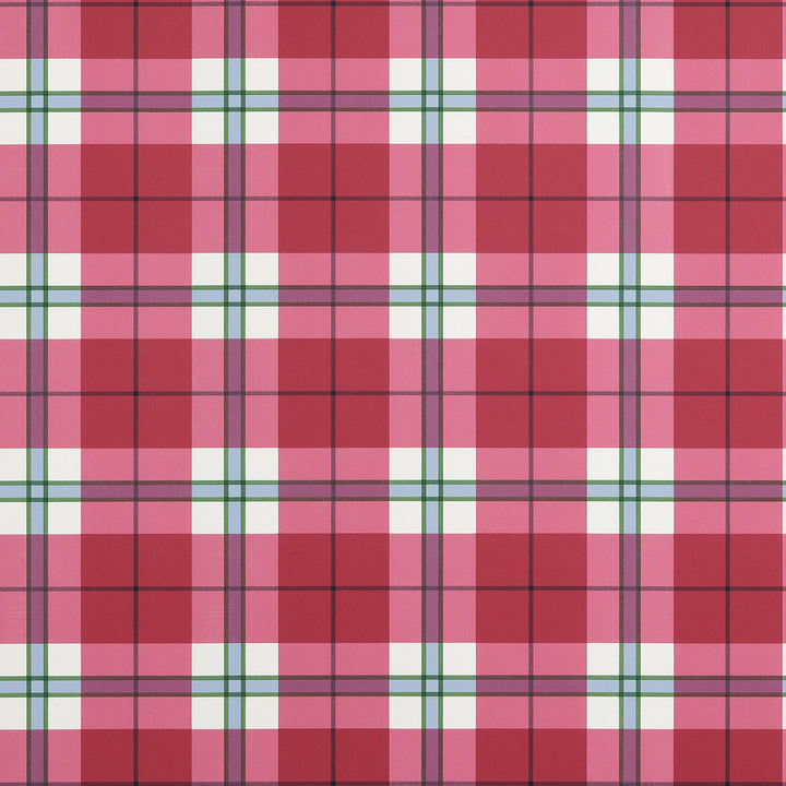 Douglas Plaid Red T44070 by Thibaut Wallpaper Thibaut Wallpaper Douglas Plaid Red T44070Wallpaper STRIPES & CHECKS RESOURCE Non Woven Wallpaper U.S.A </p><p>Repeat: H: , V: 6.75   (17.14  cm) 27  in  (68.58  cm) - Fabric Carolina -