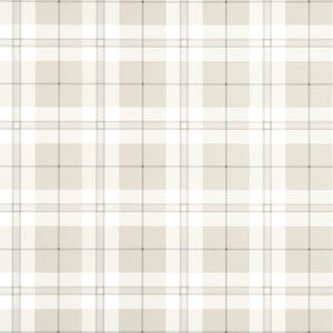 Douglas Plaid Light Beige T44072 by Thibaut Designer Wallpaper