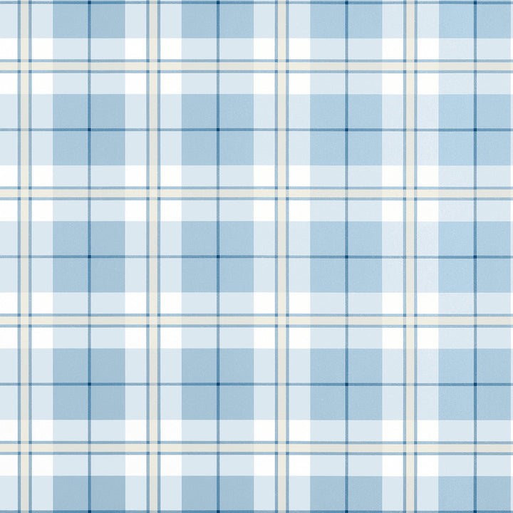 Douglas Plaid Light Blue T44075 by Thibaut Wallpaper Thibaut Wallpaper Douglas Plaid Light Blue T44075Wallpaper STRIPES & CHECKS RESOURCE Non Woven Wallpaper U.S.A </p><p>Repeat: H: , V: 6.75   (17.14  cm) 27  in  (68.58  cm) - Fabric Carolina -