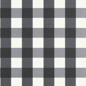 Buffalo Check Black T44076 by Thibaut Designer Wallpaper