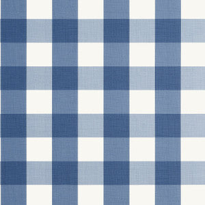 Buffalo Check Navy T44077 by Thibaut Designer Wallpaper