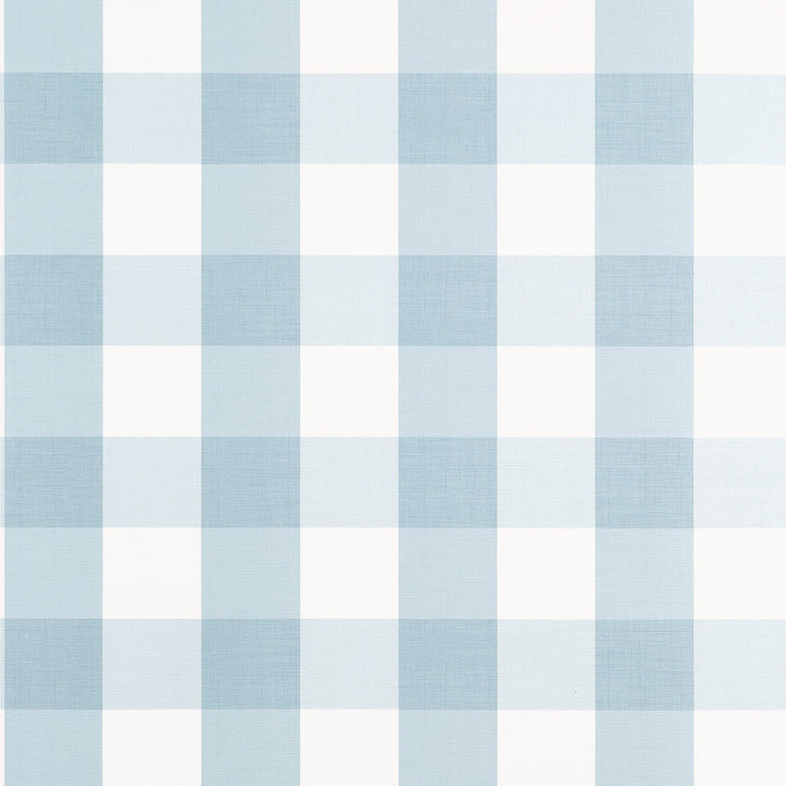 Buffalo Check Spa Blue T44080 by Thibaut Wallpaper Thibaut Wallpaper Buffalo Check Spa Blue T44080Wallpaper STRIPES & CHECKS RESOURCE Non-Woven Vinyl Wallpaper U.S.A </p><p>Repeat: H: , V: 6.25   (15.88  cm) 27  in  (68.58  cm) - Fabric Carolina -