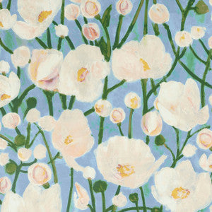 Tivoli Sky Blue T45016 by Thibaut Designer Wallpaper
