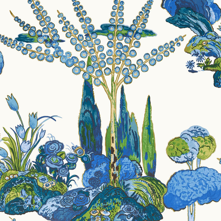 Orleans Blue and Green T45028 by Thibaut Wallpaper Thibaut Wallpaper Orleans Blue and Green T45028Wallpaper WANDERLUST Non Woven Wallpaper U.S.A </p><p>Repeat: H: , V: 30   (76.20  cm) 27  in  (68.58  cm) - Fabric Carolina -