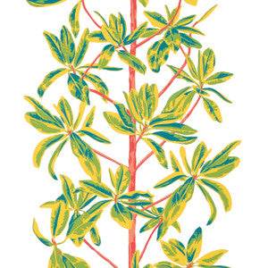 Mangrove Tree Coral T45036 by Thibaut Designer Wallpaper