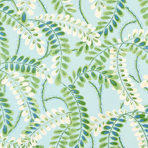 Augusta Turquoise T45040 by Thibaut Designer Wallpaper