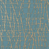 Mori Metallic Pewter on Mineral T455 by Thibaut Designer Wallpaper