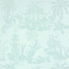 TEA HOUSE DAMASK Light Blue T5336 by Thibaut Designer Wallpaper