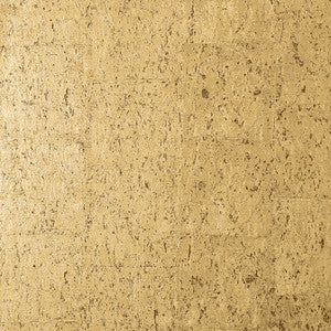 Cork Metallic Gold T7046 by Thibaut Designer Wallpaper