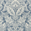 Chardonnet Damask Navy T72583 by Thibaut Designer Wallpaper