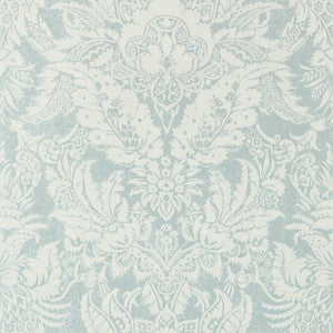 Chardonnet Damask Aqua T72585 by Thibaut Designer Wallpaper