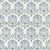 Turkish Damask Blue and White T72611 by Thibaut Designer Wallpaper