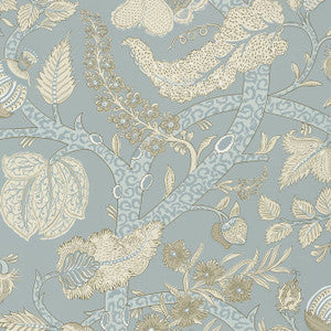Macbeth Aqua T72623 by Thibaut Designer Wallpaper