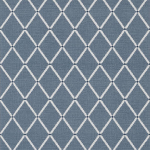 Pompton Trellis Navy T72634 by Thibaut Designer Wallpaper