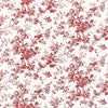 ISABELLE Red on White T7352 by Thibaut Designer Wallpaper