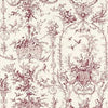 ROCKWOOD TOILE Red on Cream T7360 by Thibaut Designer Wallpaper