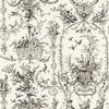 ROCKWOOD TOILE Black on Beige T7361 by Thibaut Designer Wallpaper