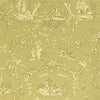 PAYSANNERIE TOILE Green T7365 by Thibaut Designer Wallpaper