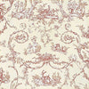 PAYSANNERIE TOILE Red on Cream T7368 by Thibaut Designer Wallpaper