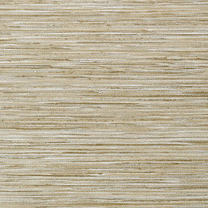 Jindo Grass Neutral on Metallic Silver T75114 by Thibaut Designer Wallpaper