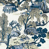 Asian Scenic Blue and Beige T75461 by Thibaut Designer Wallpaper