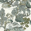 Asian Scenic Grey T75463 by Thibaut Designer Wallpaper