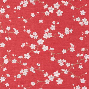 Sakura Red T75513 by Thibaut Designer Wallpaper